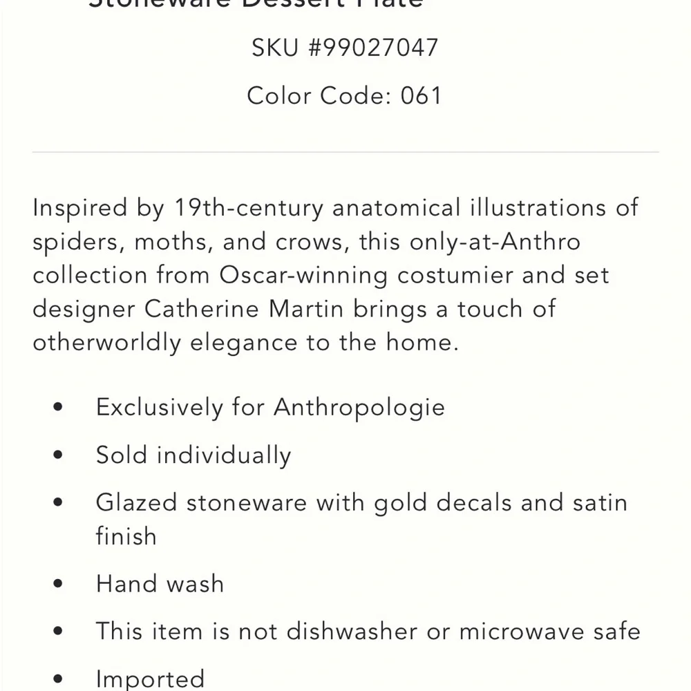 Catherine Martin Enchanted Black‎ and Gold Moth Candle
